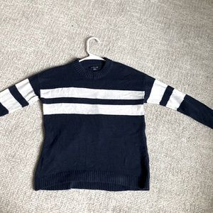 American Eagle Navy Striped Sweater